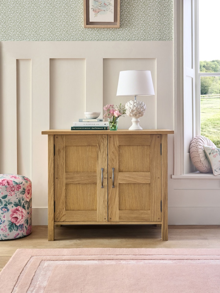 Laura Ashley Oak Milton 2 Door Sideboard - Image 1 of 8