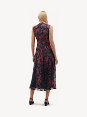 Hobbs Midnight Pink Quin Embroidered Dress - Image 2 of 5