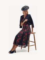 Hobbs Midnight Pink Quin Embroidered Dress - Image 4 of 5
