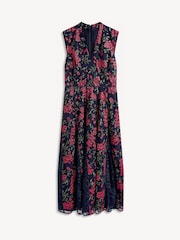 Hobbs Midnight Pink Quin Embroidered Dress - Image 5 of 5