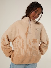 Skinnydip Pink/Orange Disney The Fox and The Hound Fleece Jacket - Image 2 of 2