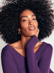 Boden Elsie Cashmere V мойын жемпір - 6суретінің 2 суреті