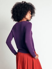 Boden Elsie Cashmere V мойын жемпір - 6суретінің 3 суреті