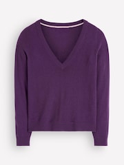 Boden Elsie Cashmere V мойын жемпір - 6суретінің 5 суреті