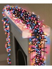 Premier Decorations Ltd Rainbow 9.3m 720 LED Clusters With Timer Christmas Lights - Image 1 of 4