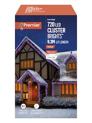 Premier Decorations Ltd Rainbow 9.3m 720 LED Clusters With Timer Christmas Lights - Image 3 of 4