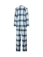 Long Tall Sally Blue Check Cotton Pyjamas Set - Image 6 of 6