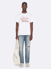 AllSaints White Chippy Short Sleeve Crew Neck T-Shirt - Image 3 of 8