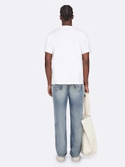 AllSaints White Chippy Short Sleeve Crew Neck T-Shirt - Image 6 of 8