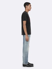 AllSaints Black Chippy Short Sleeve Crew Neck T-Shirt - Image 5 of 8