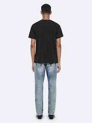 AllSaints Black Chippy Short Sleeve Crew Neck T-Shirt - Image 6 of 8