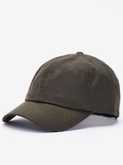 Barbour® Olive Green Wax 100% Cotton Cap - Image 1 of 2