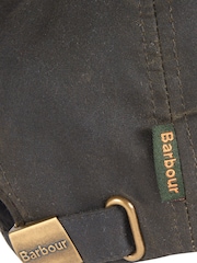 Barbour® Olive Green Wax 100% Cotton Cap - Image 2 of 2