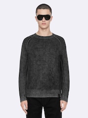 Қара - AllSaints Kit Crew мойынға арналған жемпір - 8суретінің 1 суреті