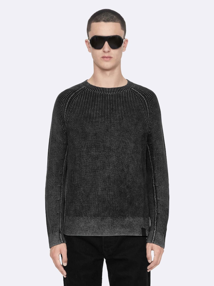 Қара - AllSaints Kit Crew мойынға арналған жемпір - 8суретінің 1 суреті