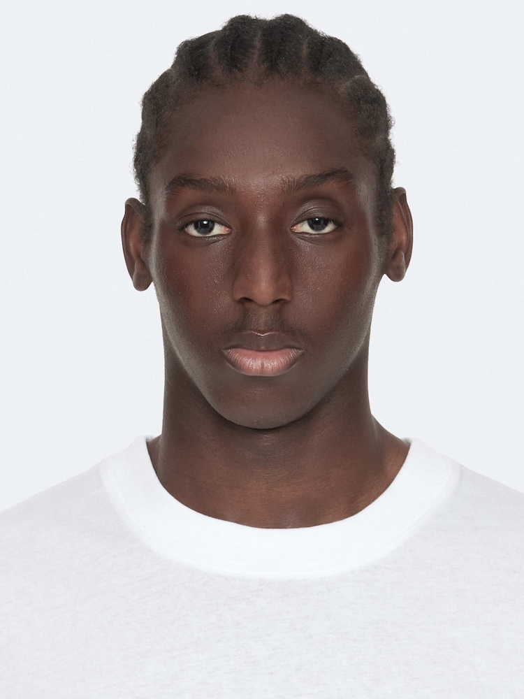 AllSaints White Shadow Short Sleeve Crew Neck T-Shirt - Image 2 of 8