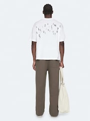 AllSaints White Shadow Short Sleeve Crew Neck T-Shirt - Image 6 of 8