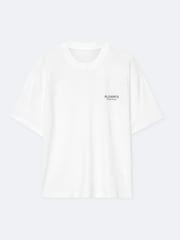 AllSaints White Shadow Short Sleeve Crew Neck T-Shirt - Image 8 of 8