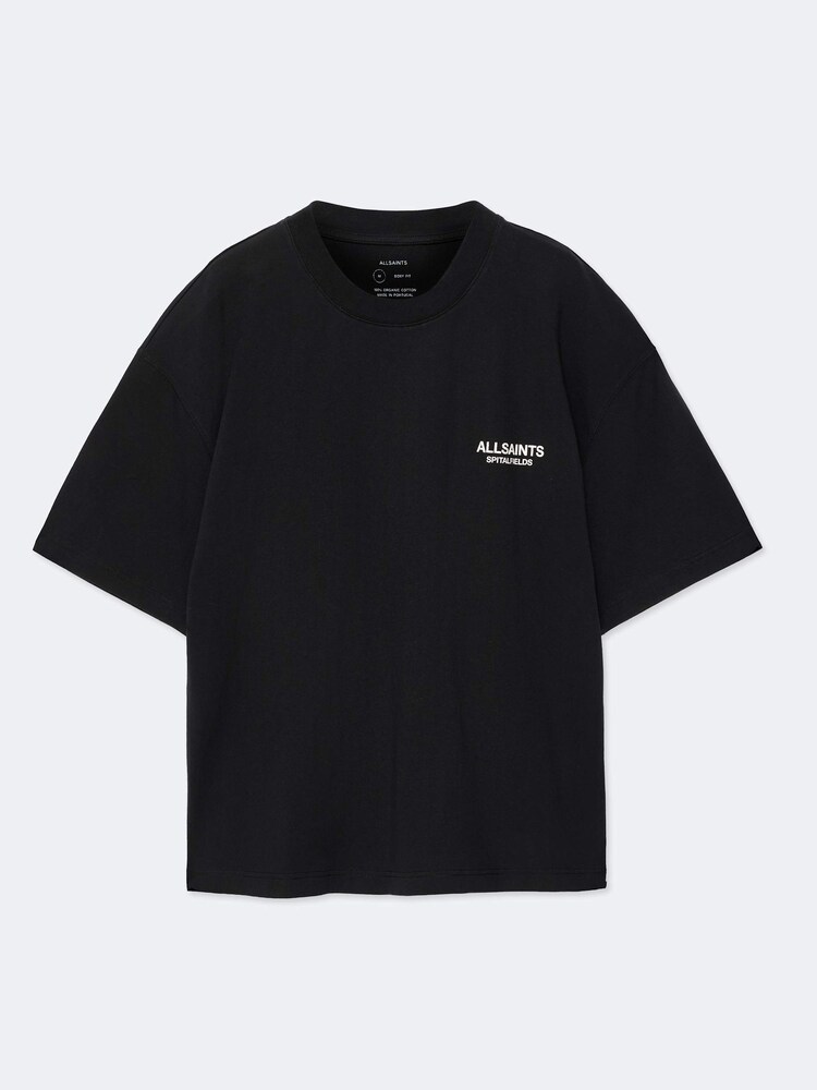 AllSaints Black Shadow Short Sleeve Crew Neck T-Shirt - Image 10 of 10