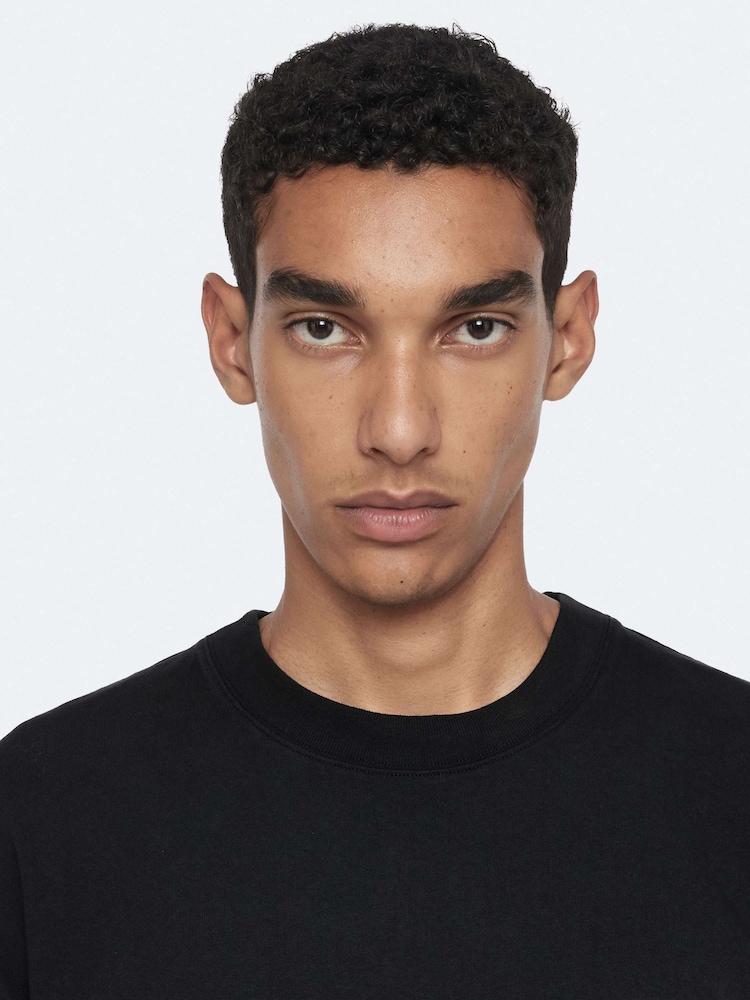 AllSaints Black Shadow Short Sleeve Crew Neck T-Shirt - Image 2 of 8