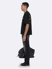 AllSaints Black Shadow Short Sleeve Crew Neck T-Shirt - Image 7 of 8