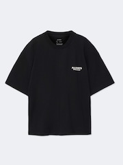 AllSaints Black Shadow Short Sleeve Crew Neck T-Shirt - Image 8 of 8
