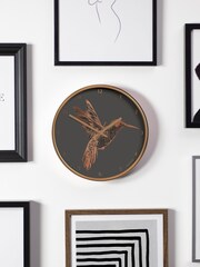 Jones Clocks Copper Academy Copper Hummingbird Wall Clock - Image 1 of 1