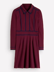 Boden Purple Ula Ponte Short Dress - Image 5 of 5