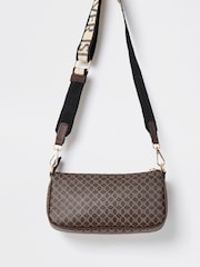 River Island Brown Monogram Cross-Body Bag - Image 3 of 4
