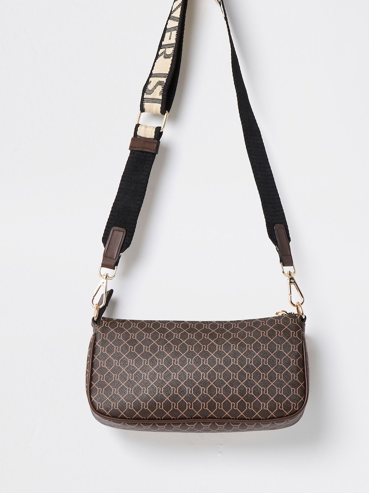 River Island Monogram Cross-Body Bag - Image 3 of 4