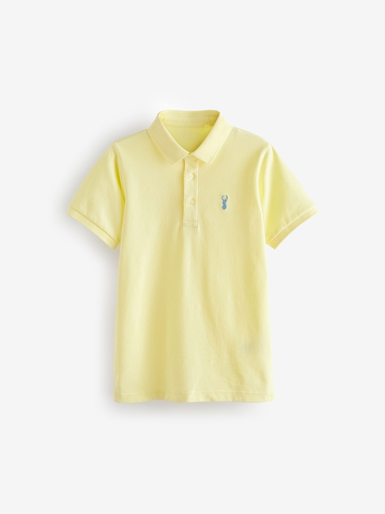 Yellow Pastel Short Sleeve Polo Shirt (3-16yrs) - Image 1 of 1