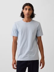 Albastru deschis - Gap Classic Short Sleeve T-Shirt - Imaginea 2 din 4