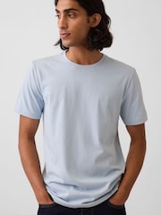 Albastru deschis - Gap Classic Short Sleeve T-Shirt - Imaginea 4 din 4