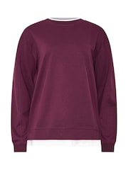 Long Tall Sally Red Cotton Layered Top - Image 5 of 6