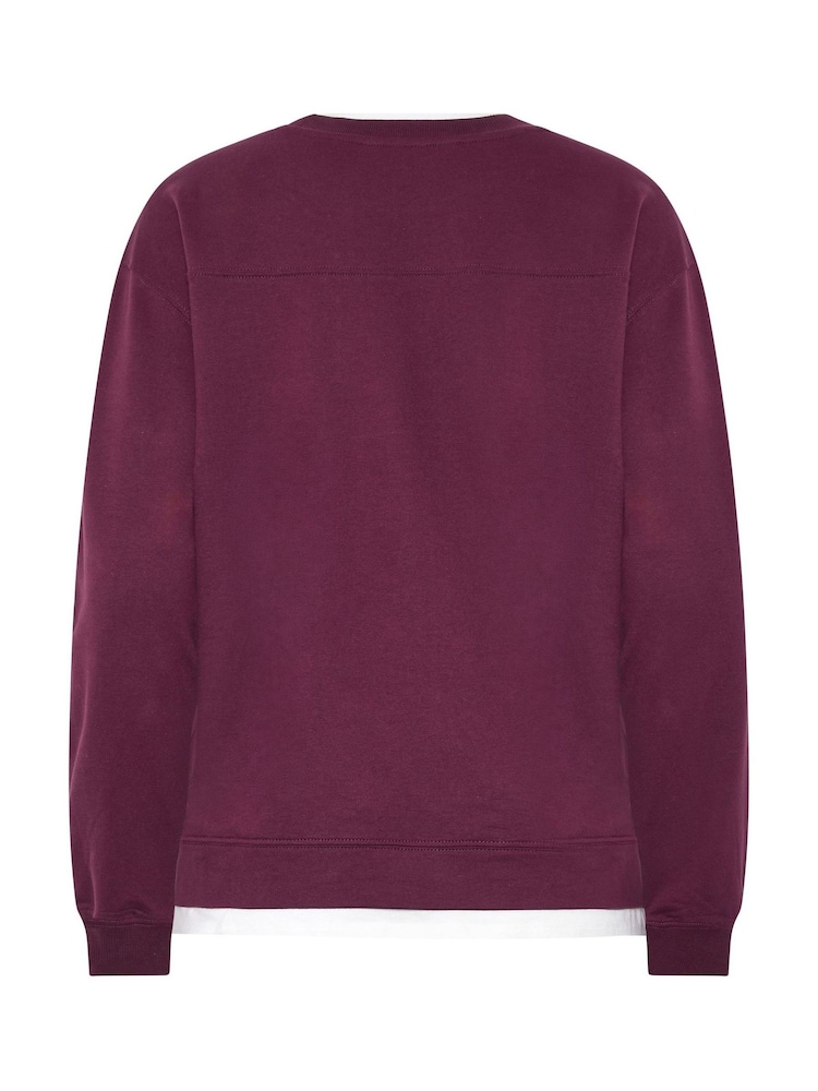 Long Tall Sally Red Cotton Layered Top - Image 6 of 6 Long Tall Sally Red Cotton Layered Top - Image 6 of 6