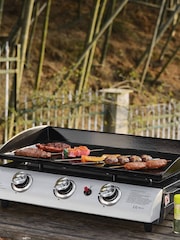 Callow Black Garden 3 Burner Gas BBQ Plancha With Stand - Image 1 of 1