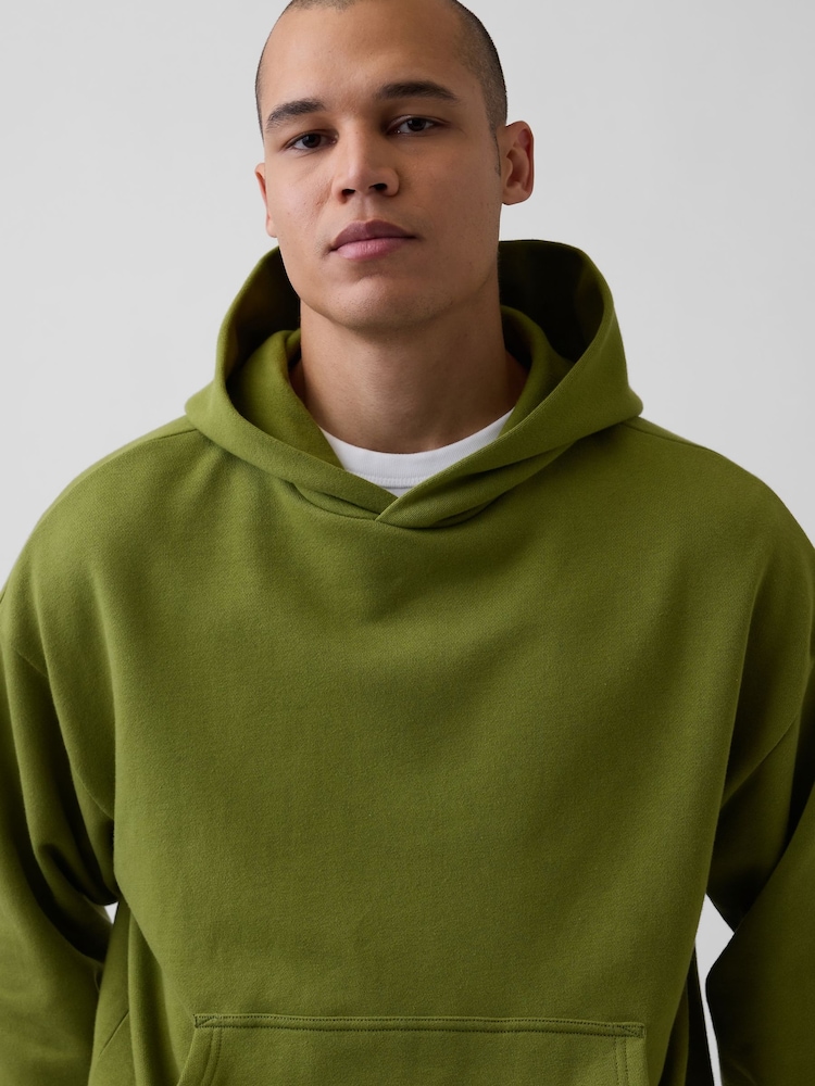Gap Olive Green Heavyweight Oversized Hoodie - Image 4 of 4 Gap Olive Green Heavyweight Oversized Hoodie - Image 4 of 4