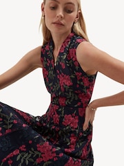 Hobbs Midnight Pink Petite Quin Embroidered Dress - Image 3 of 4