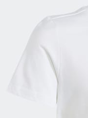 adidas White Sportswear Training 100% Cotton Graphic T-Shirt - Image 10 of 11
