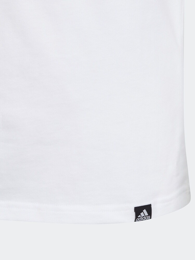 adidas White Sportswear Training 100% Cotton Graphic T-Shirt - Image 11 of 11