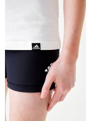 adidas White Sportswear Training 100% Cotton Graphic T-Shirt - Image 5 of 11