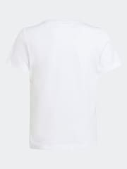 adidas White Sportswear Training 100% Cotton Graphic T-Shirt - Image 8 of 11