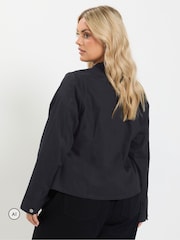 Yours Curve Button Detail Military Jacket - Bild 4 von 7