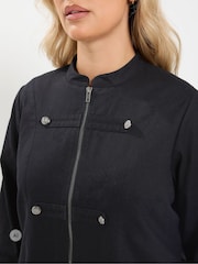 Yours Curve Button Detail Military Jacket - Bild 5 von 7