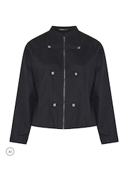 Yours Curve Button Detail Military Jacket - Bild 6 von 7