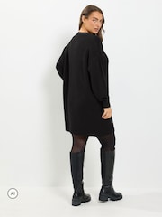 Yours Curve Black Jumper Dress - Image 3 of 6