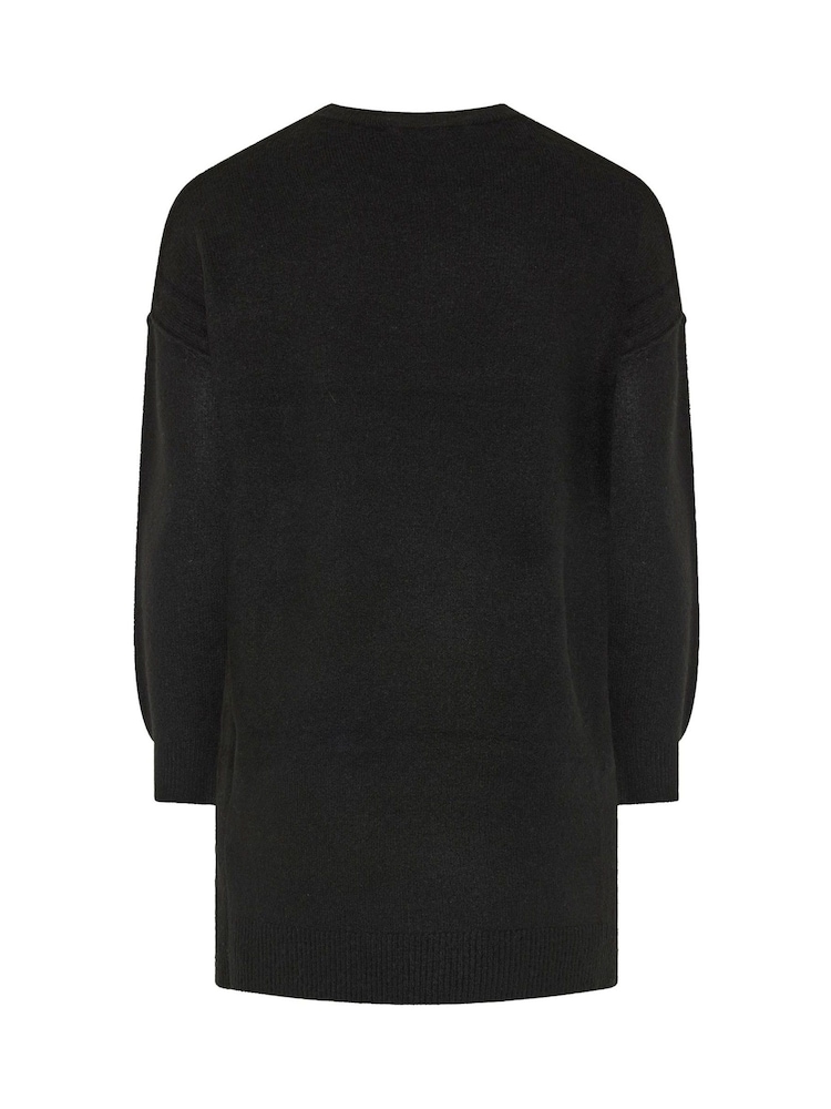 Yours Curve Black Jumper Dress - Image 6 of 6 Yours Curve Black Jumper Dress - Image 6 of 6