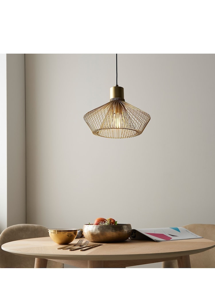 Gallery Home Gold Lizzo Ceiling Light Pendant - Image 1 of 3 Gallery Home Gold Lizzo Ceiling Light Pendant - Image 1 of 3