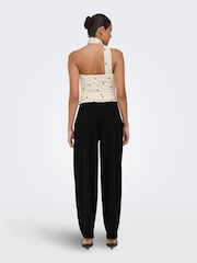 JDY Black Belted Wide Leg Trousers - Image 4 of 6