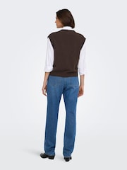 JDY Brown Knitted Vest - Image 4 of 7